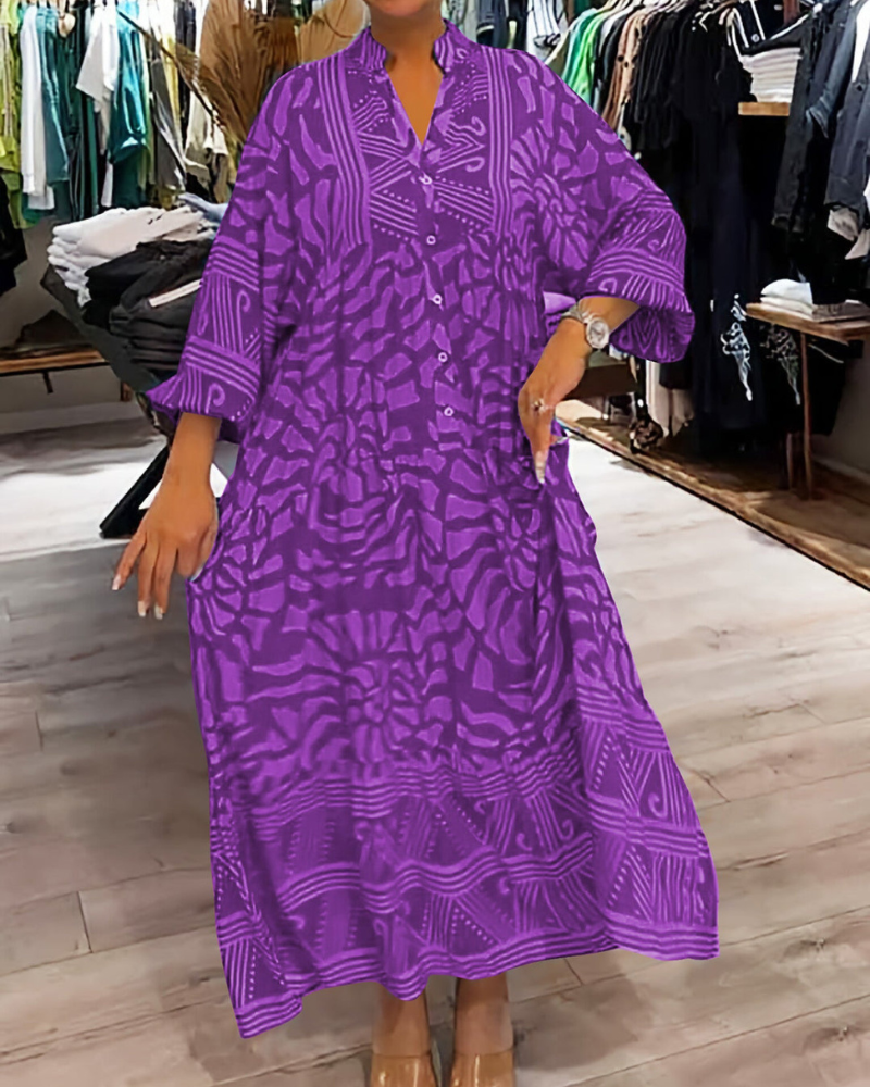 LENARA - Printed Loose Dress